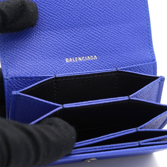 BALENCIAGA Accordion Card Holder Blue - Picture 8 of 8